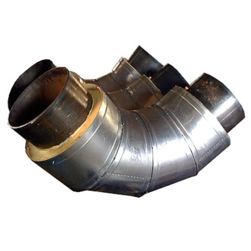 Отвод стальной ППУ ОЦ тип 2 30° Ст3сп 26,8х3,2х125х0,55х48,55 мм ГОСТ 3262-75