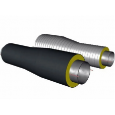 Переход стальной ППУ ПЭ тип 1 Ст20 76х3,5х45х3,5х1500 мм ГОСТ 8732-78