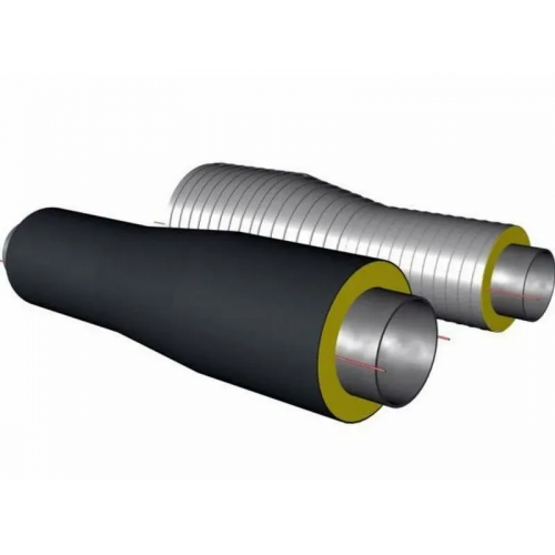 Переход стальной ППУ ПЭ тип 2 Ст20 76х3,5х38х3х1500 мм ГОСТ 8732-78