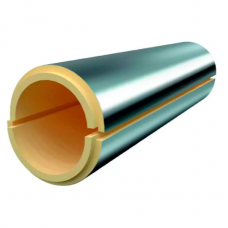 Скорлупа ППУ фольгированная для прямых участков 76х56 мм