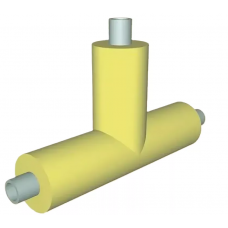 Тройник в ППМ изоляции 530х500х350х650х60х650х1200 мм ГОСТ Р 56227-2014