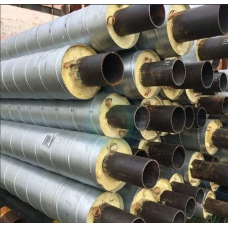 Труба в ППУ изоляции стальная в полиэтиленовой оболочке тип 1 Ст10 Ду57 57х3х125х2,5х31,5 мм ГОСТ 10705-80